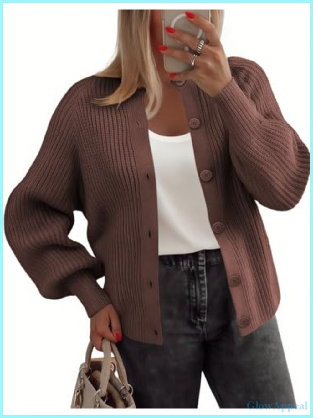 Zeagoo 2026 Cardigan Sweaters for Women Long Sleeve Chunky Knit Button Down